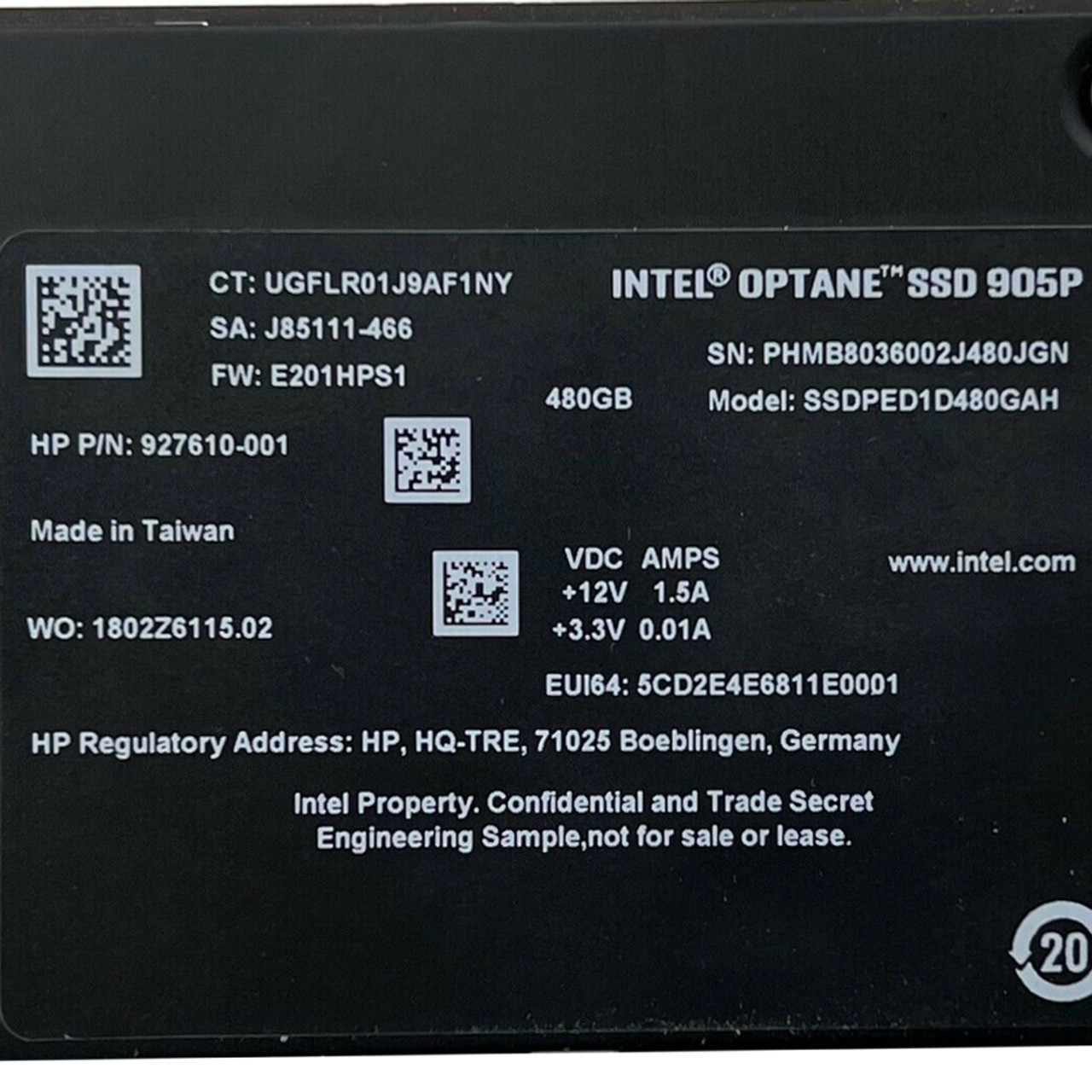 インテルSSD ssdped1d480gax1?900p 480?GB AIC PCIe 4.0?20?NM 3d Xpointブラウンボックス z2zed1b インテルSSD ssdped1d480gax1?900p 480?GB AIC PCIe 4.0?20?NM