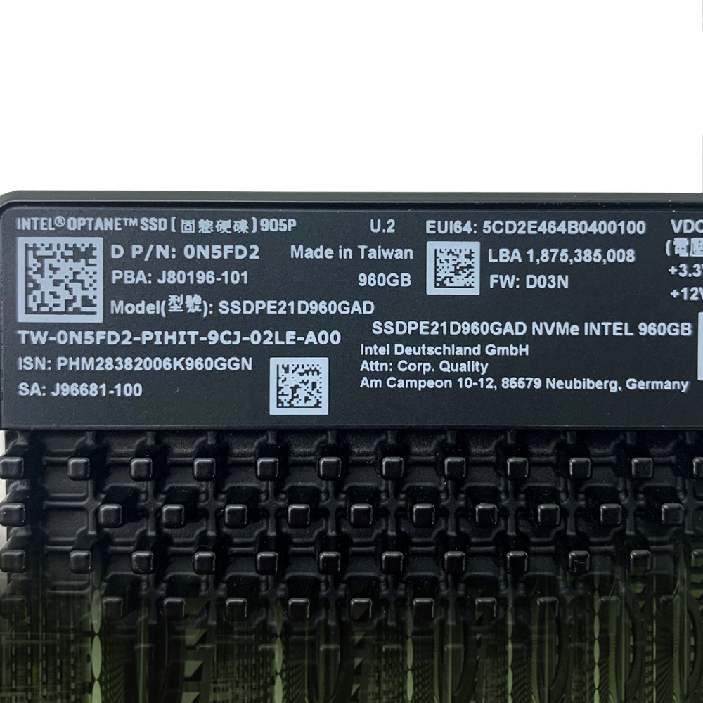 Dell Intel - Optane 905P - 960GB - NVMe - 2.5
