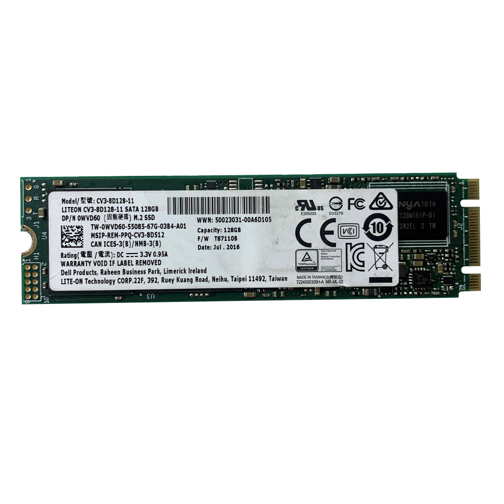 Dell LITEON - 128GB - M.2 2280 SATA SSD - 6GB/s - (CV3-8D128-11
