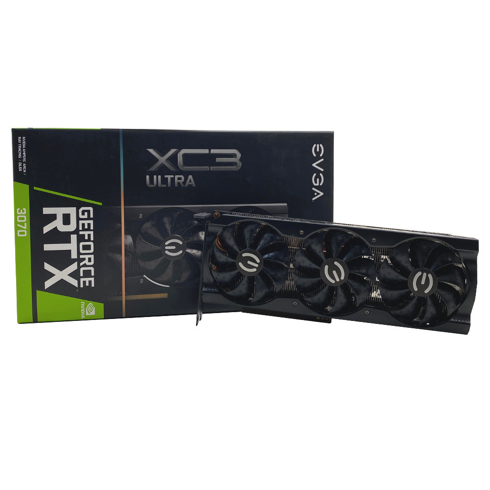 EVGA NVIDIA RTX 3070 XC3 Ultra (8GB GDDR6) Graphics Card Used (08G-P5-3755-KH)