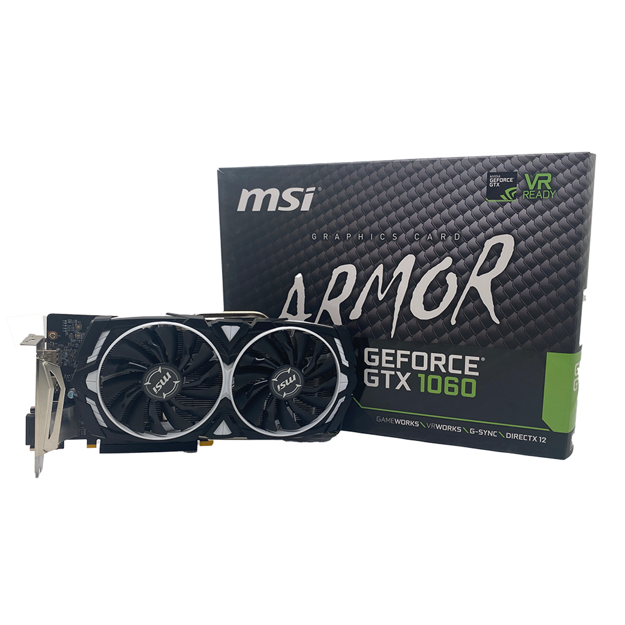 MSI - NVIDIA GeForce GTX 1060 ARMOR 6G OCV1 (6GB GDDR5) Graphics Card - Used