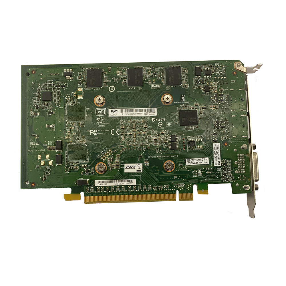 PNY - NVIDIA Quadro 2000 (1GB GDDR5) Graphics Card - Used (VCQ2000-T)
