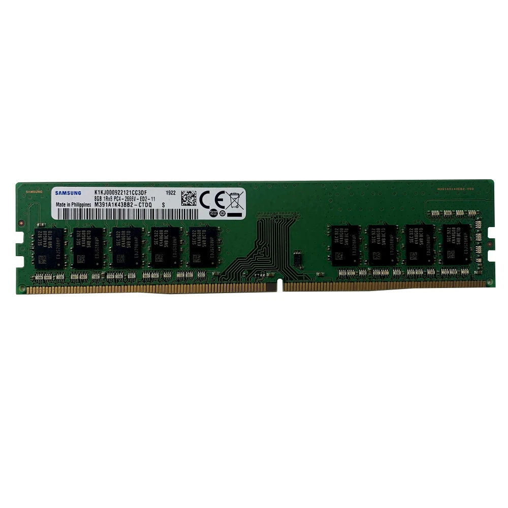 Samsung - 8GB - PC4-2666V-E - 1Rx8 DDR4 ECC UDIMM - (M391A1K43BB2