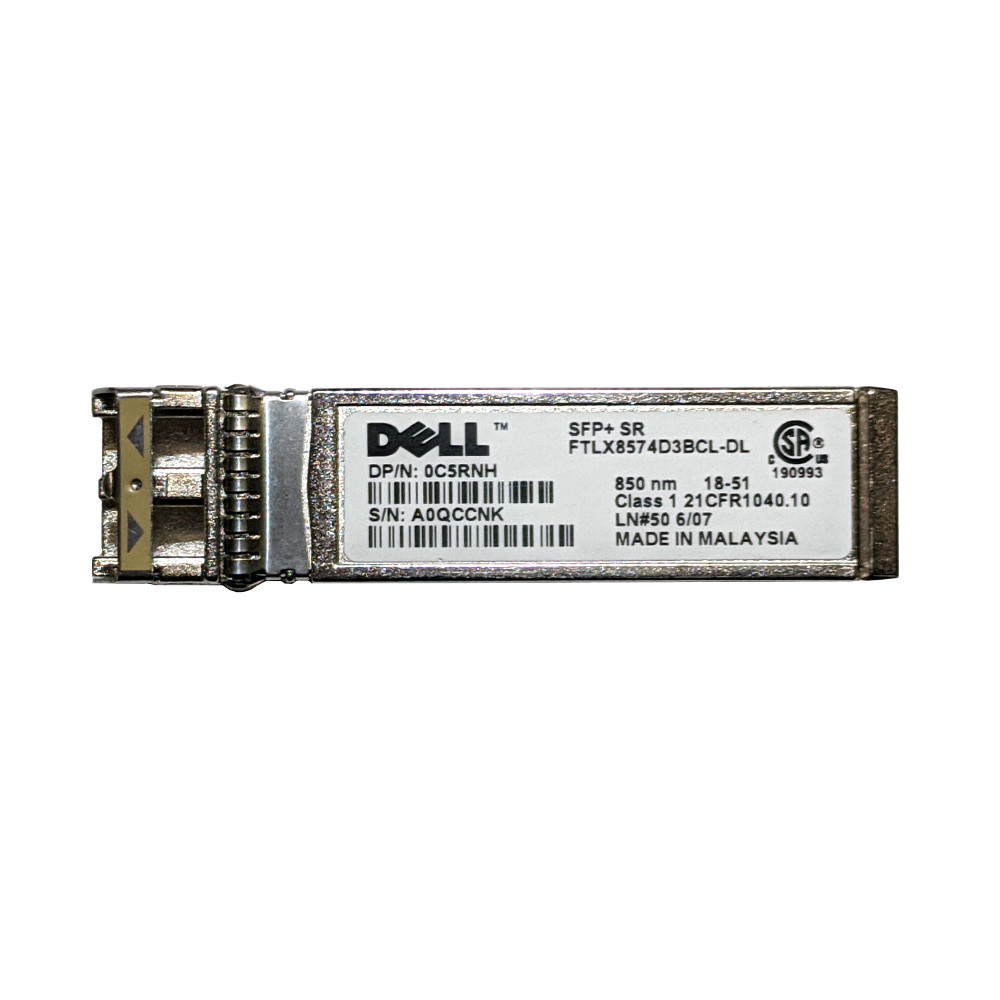 Dell C5RNH 10G SFP+ SR Transceiver Module 850nm FTLX8574D3BCL-DL