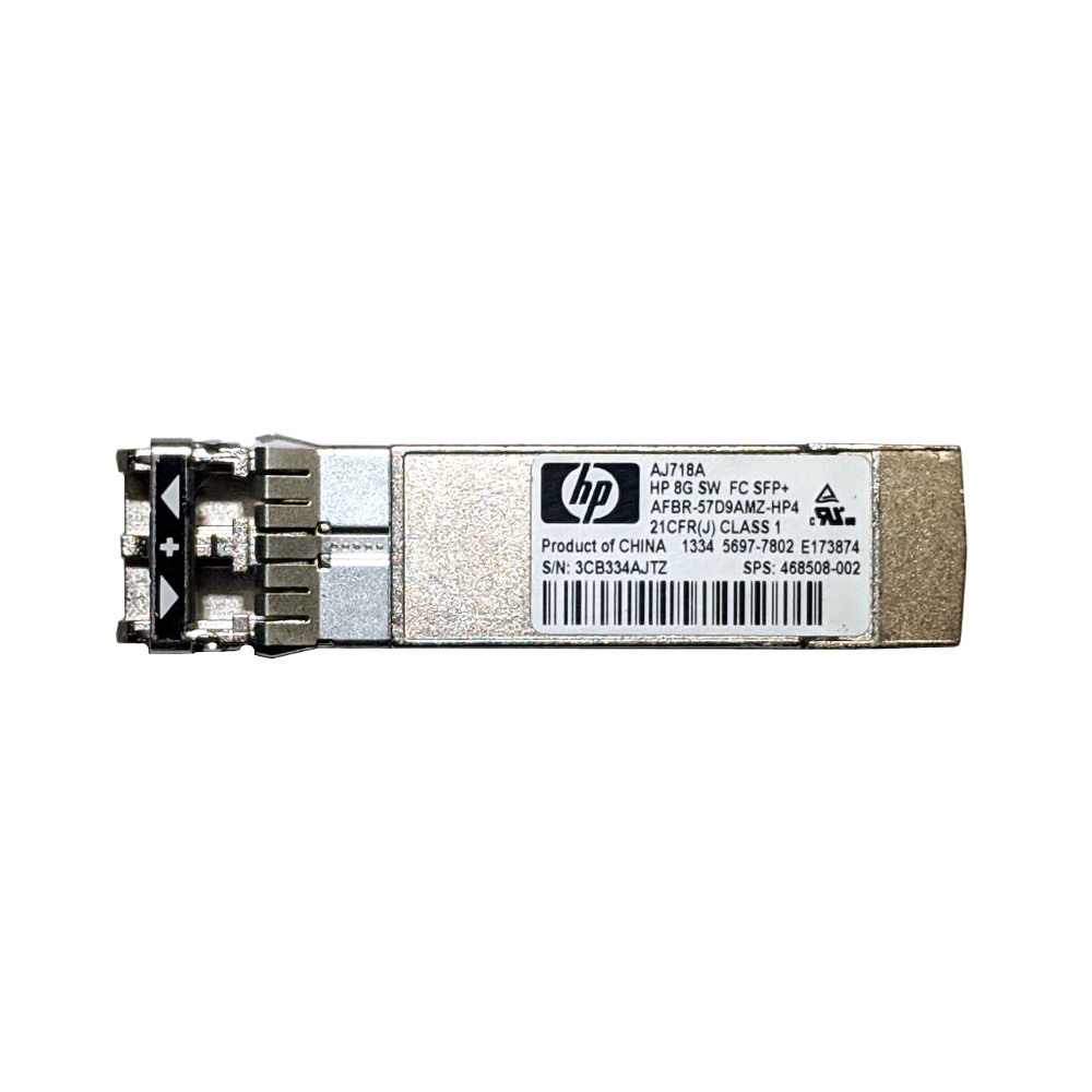HPE AJ718A 8G SW FC SFP+ Transceiver 850nm AFBR-57D9AMZ-HP4 468508
