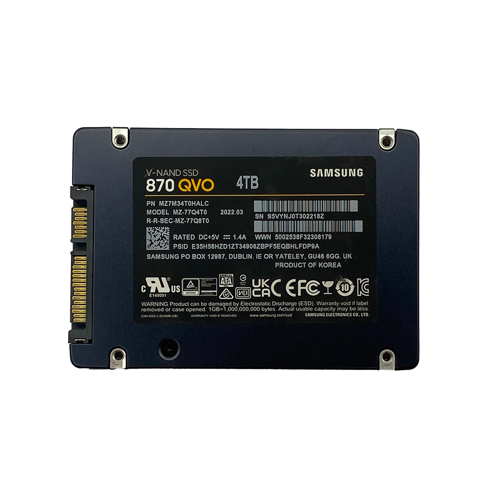 Samsung - Samsung 870 QVO MZ-77Q4T0 4TB SATA 6GB/s 2.5