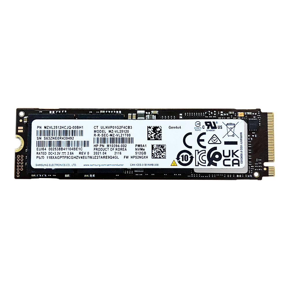 Samsung - HP MZ-VL25120 512GB NVMe Gen4x4 SSD - Used (PM9A1
