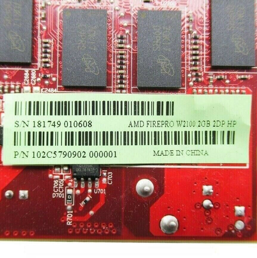 HP - AMD FirePro W2100 (2GB DDR3) Dual DisplayPort High Profile