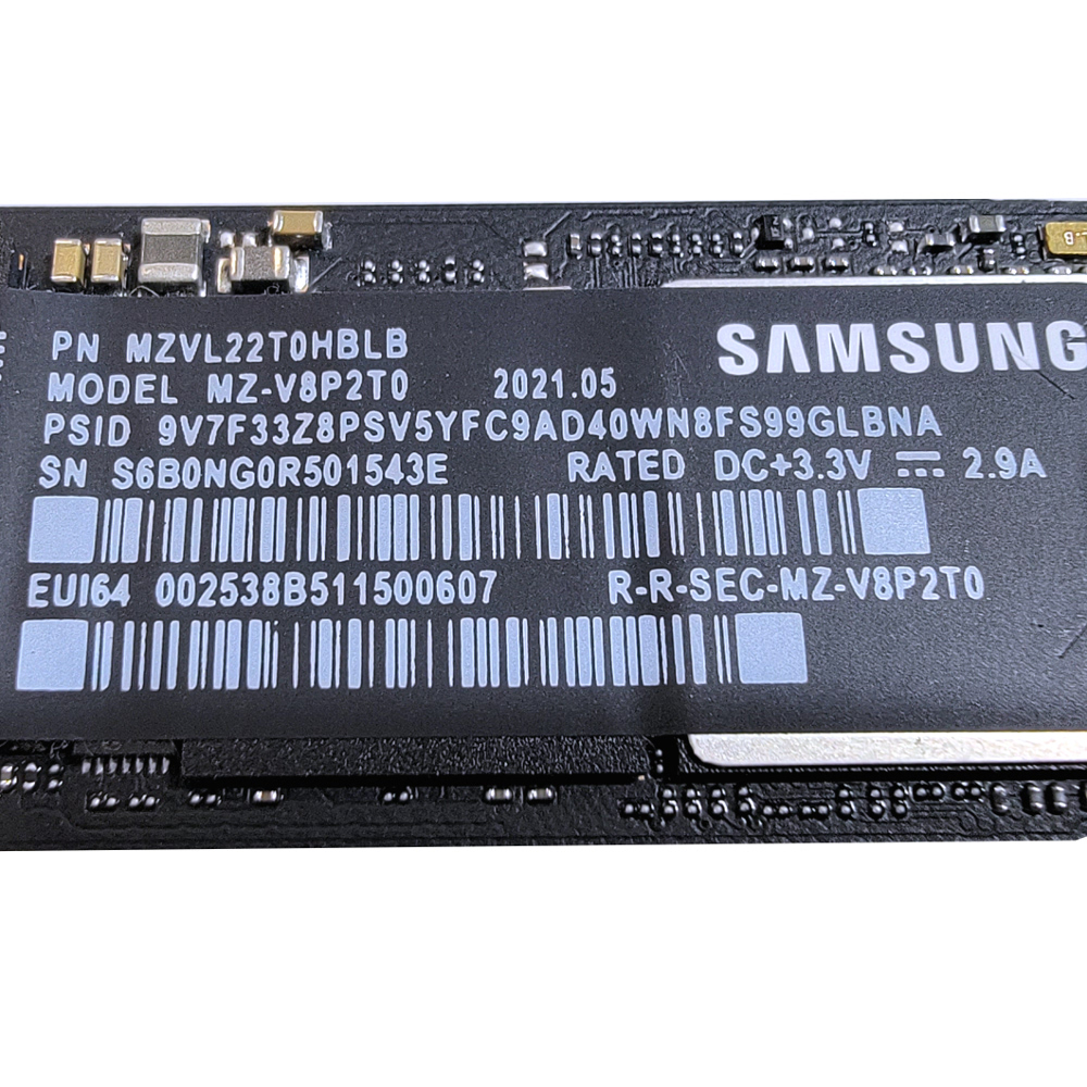 Samsung - Samsung 980 Pro 2TB NVME Gen4 M.2 SSD - Used (MZ-V8P2T0