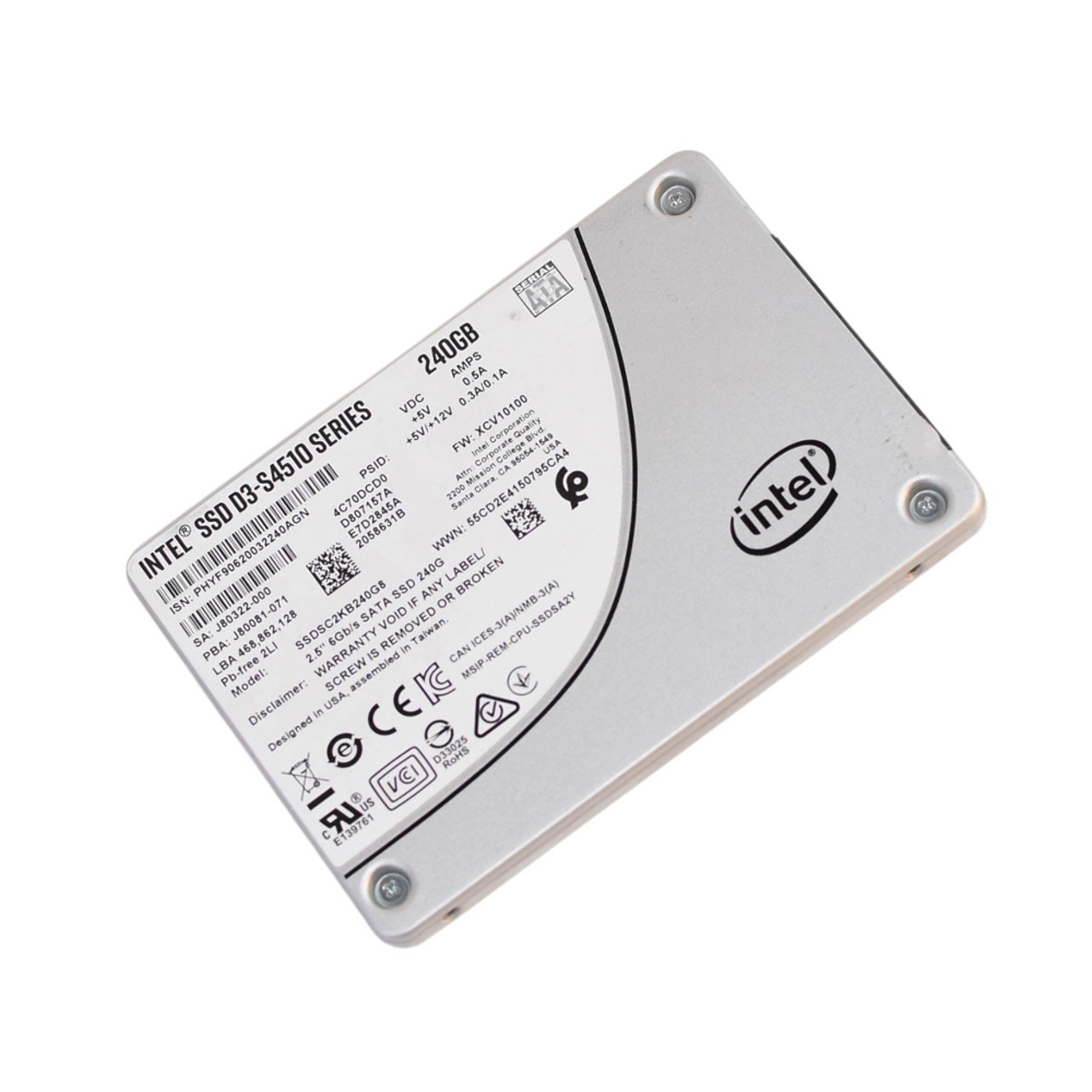 Intel - D3-S4510 Series 240GB SATA 6Gb/s 2.5