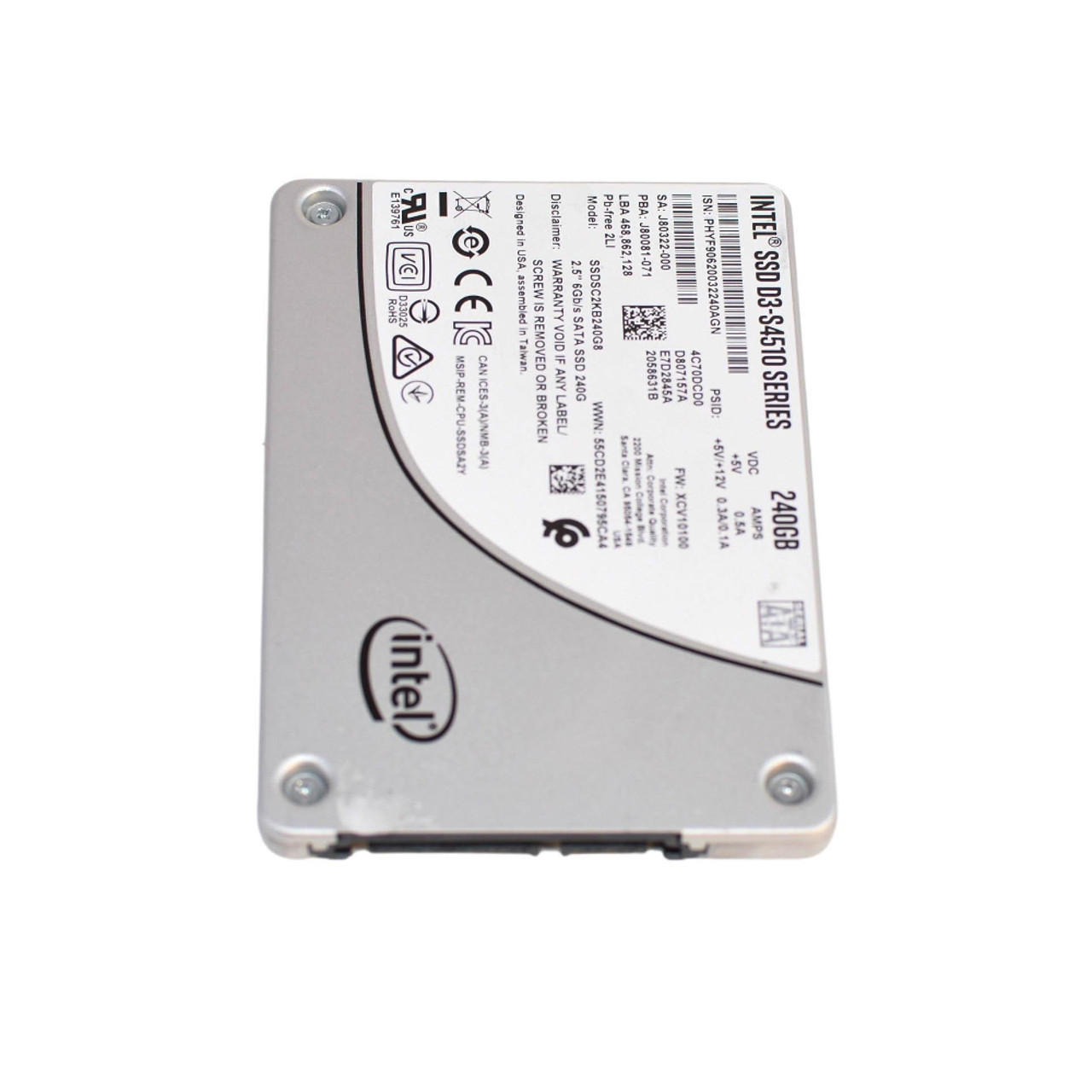 Intel - D3-S4510 Series 240GB SATA 6Gb/s 2.5