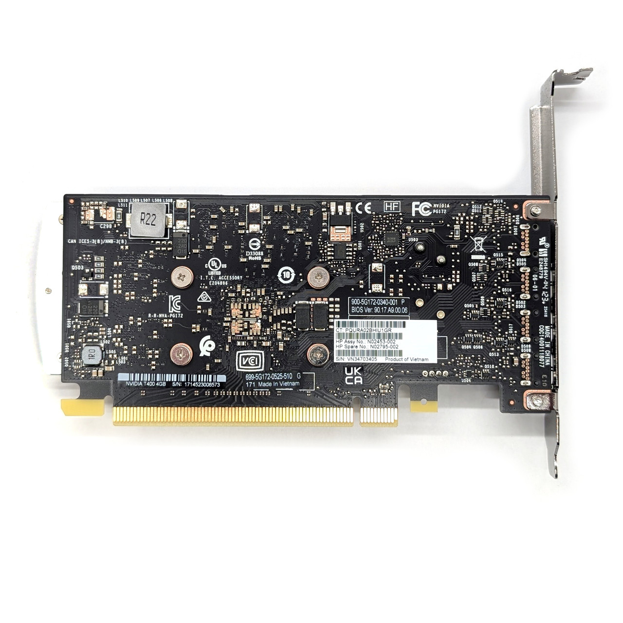 HP – NVIDIA Quadro T400 – 4GB GDDR6 PCIe Graphics Card – (N02795-002)