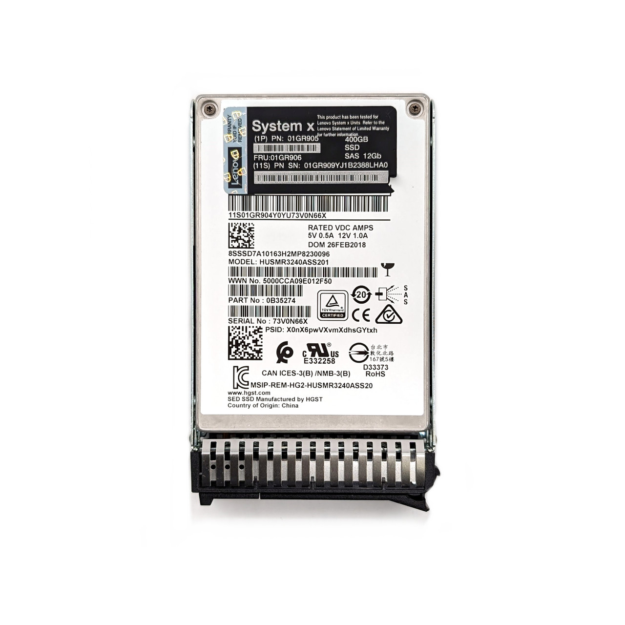 Lenovo 400GB 12Gb/s SAS 2.5