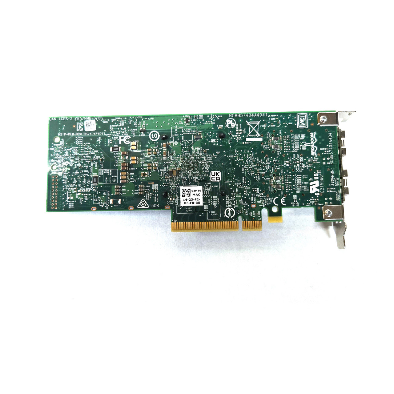 Dell Broadcom 57414 25GbE 2-Port SFP28 Low Profile PCIe NIC Card