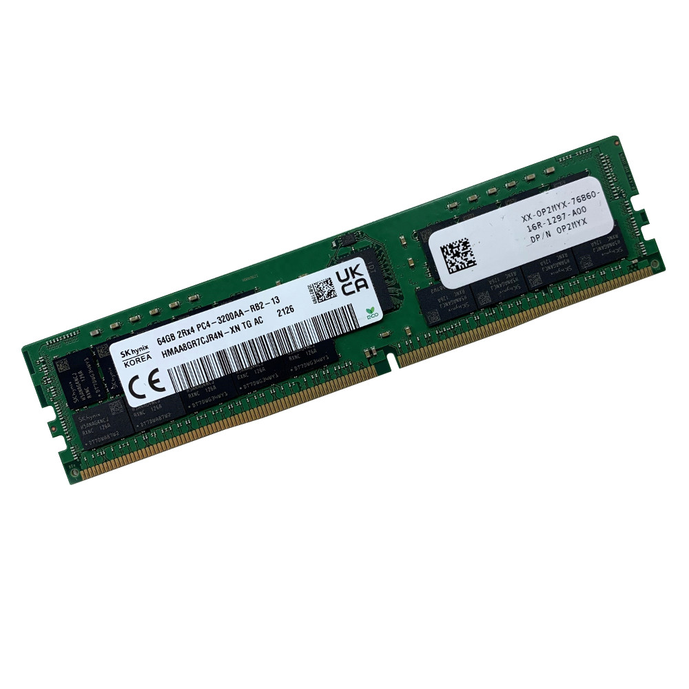 Hynix - 64GB DDR4 PC4-3200AA-R 2Rx4 DDR4 ECC REG RDIMM - Server