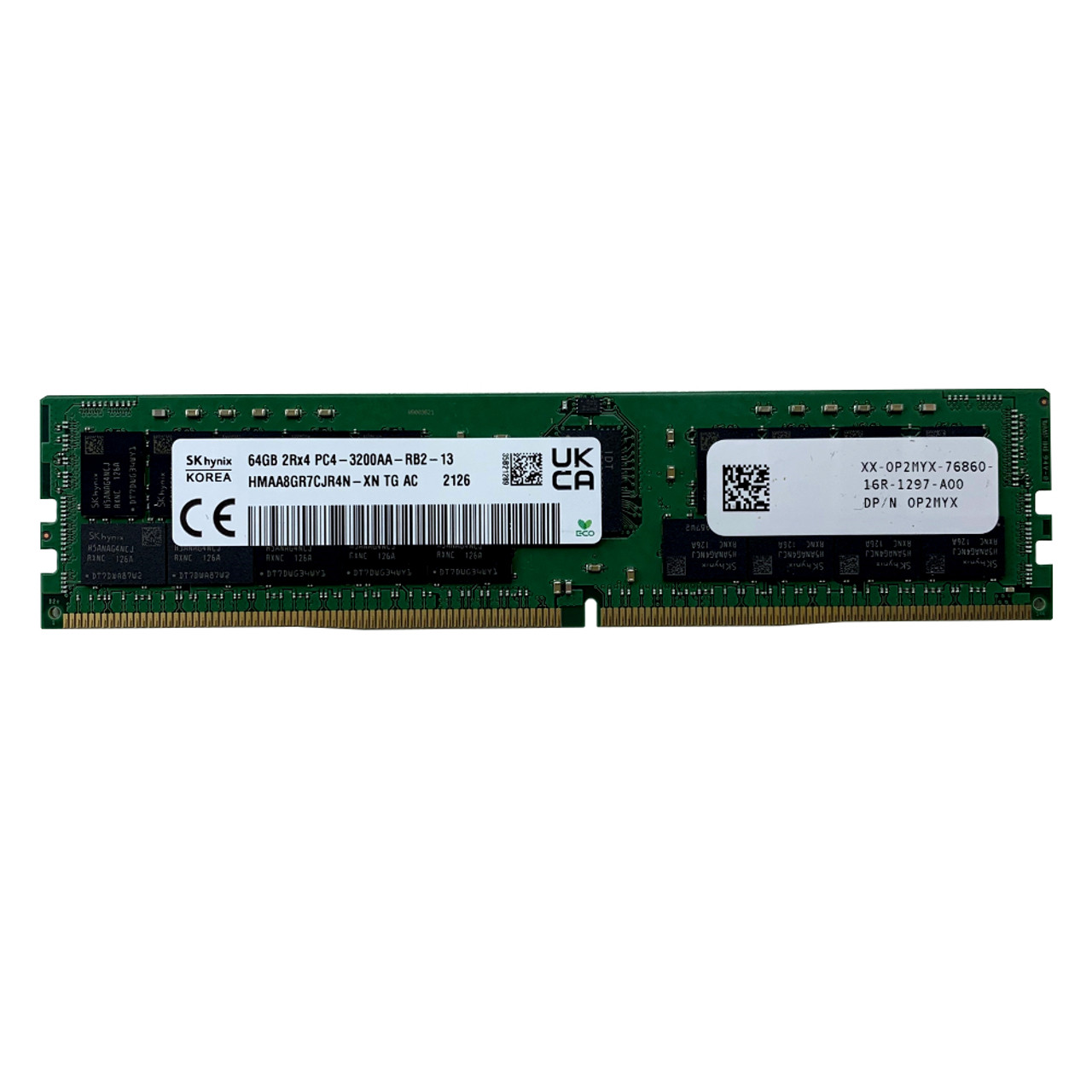 Hynix - 64GB DDR4 PC4-3200AA-R 2Rx4 DDR4 ECC REG RDIMM - Server