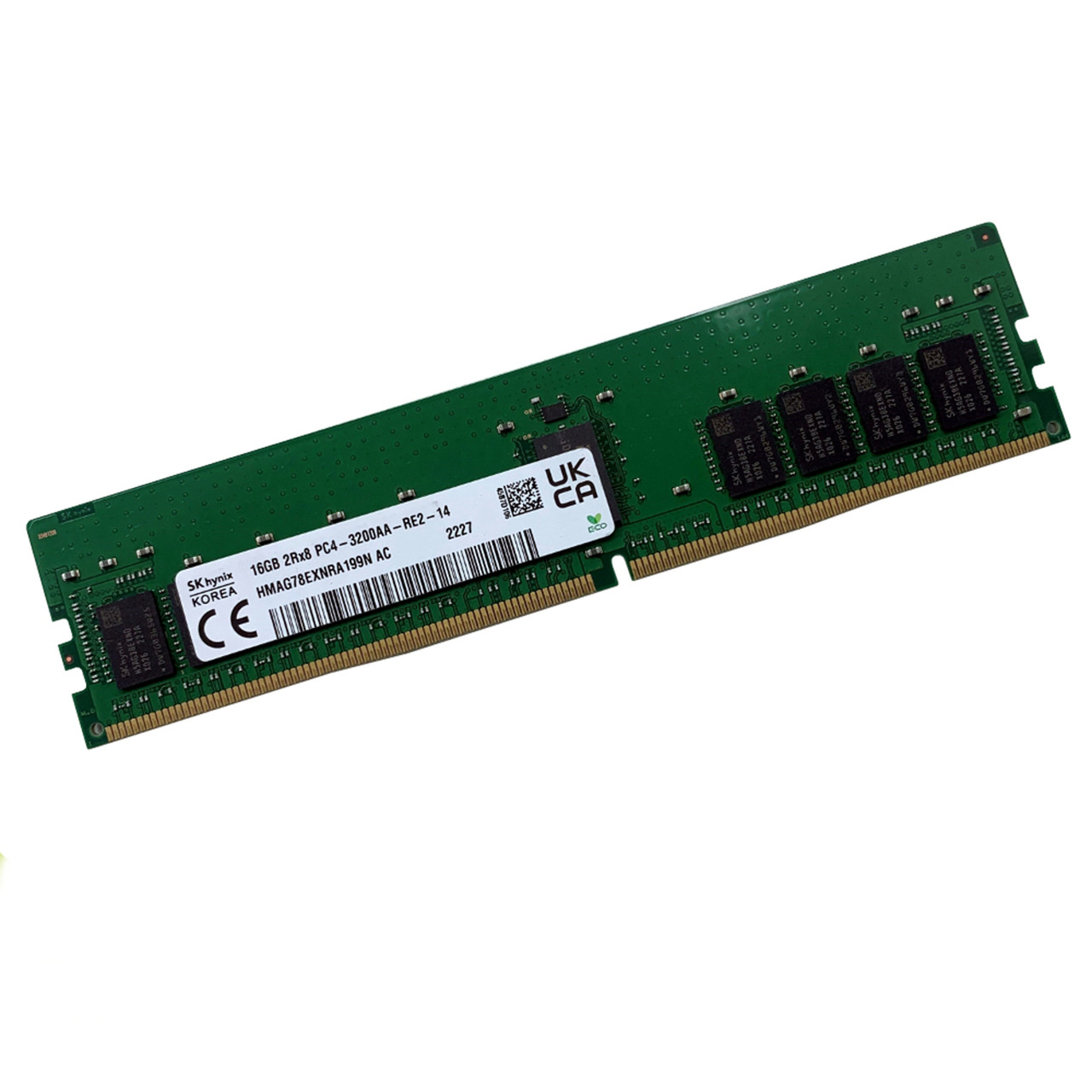 Hynix 16GB 1Rx4 PC4-3200AA-R DDR4 ECC RDIMM (HMAG74EXNRA086N) Used