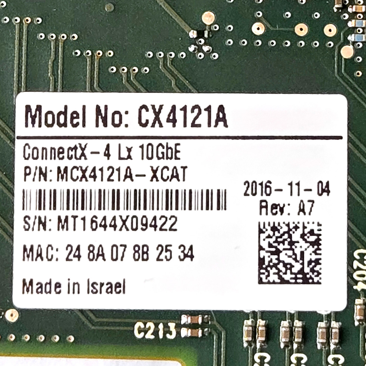 Mellanox - CX4121A ConnectX-4 Lx 10GbE - High Profile Ethernet