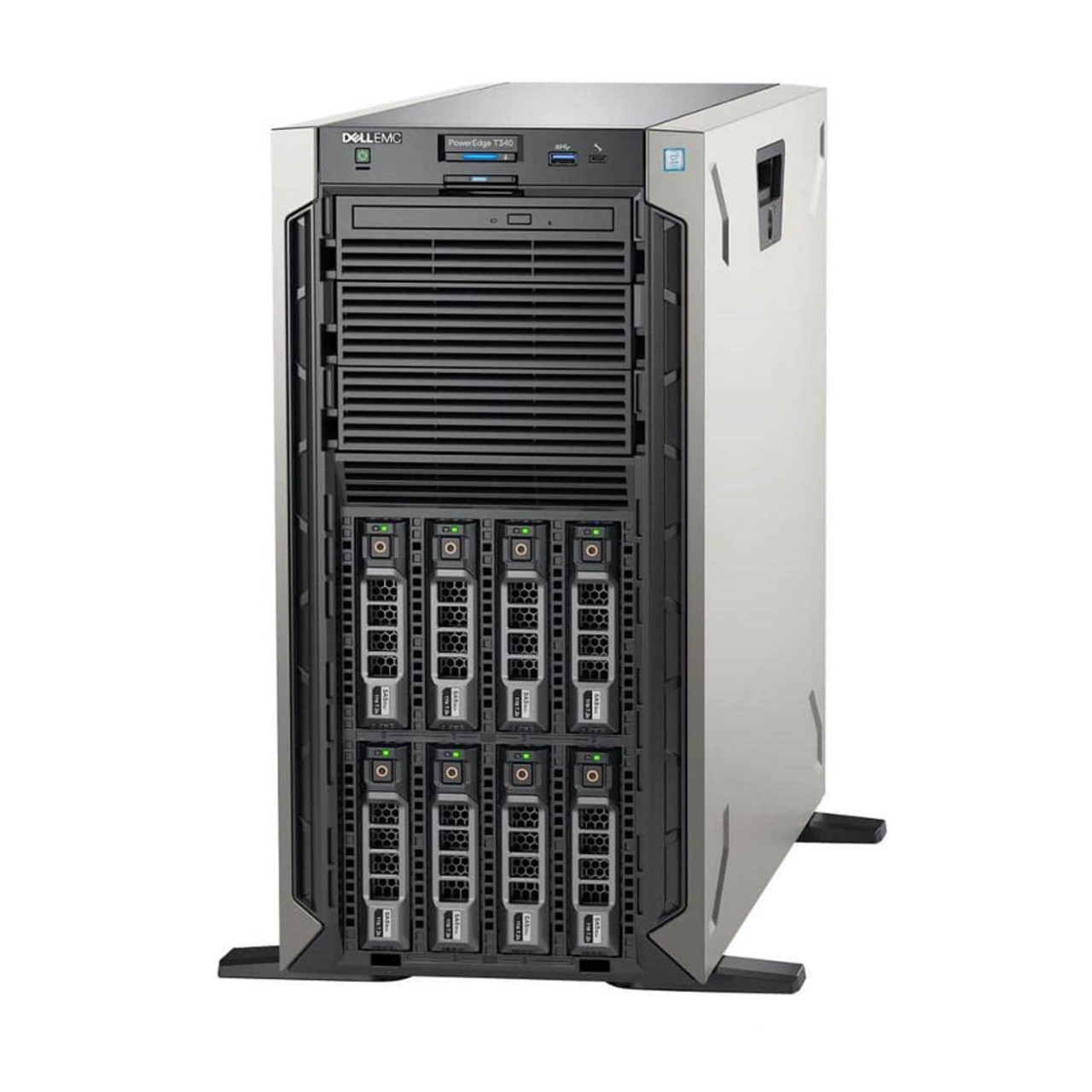 Dell PowerEdge T340 Tower Server - Xeon E-2224 3.50GHz 4-Core