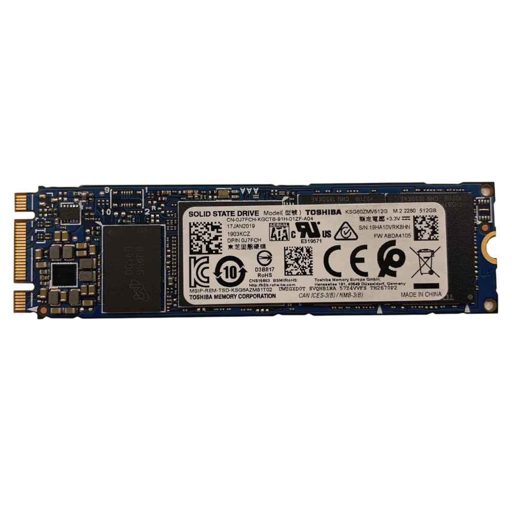 Toshiba - SG6 512GB SATA SSD - M.2 2280 OEM (KSG60ZMV512G / J7FCH)