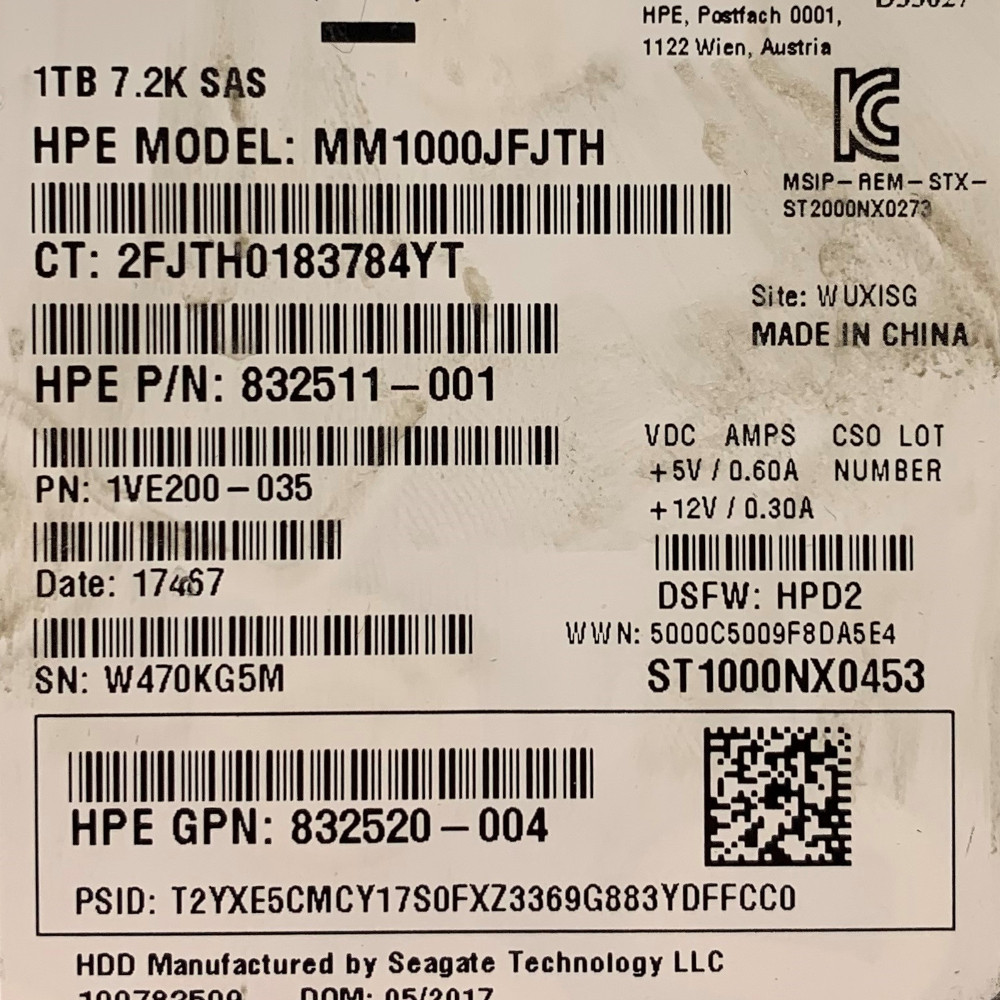 HP - 1TB 2.5