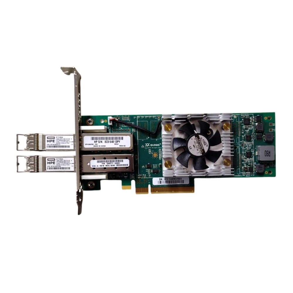 HPE - QLogic QLE2662-HP QW972-63001 SN1000Q Dual Port 16GB/s SFP+