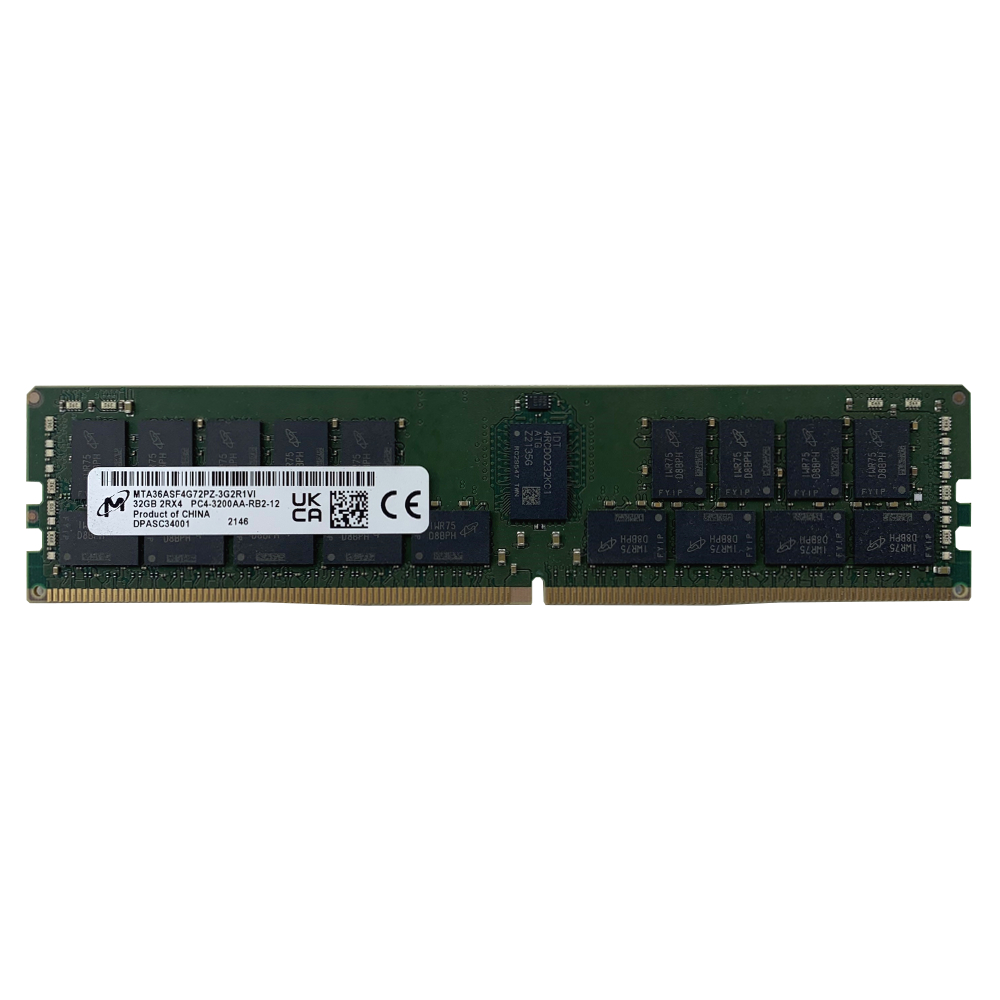 Lot of 8 - Micron 32GB - 256GB Total - PC4-3200AA-R - 2Rx4 DDR4