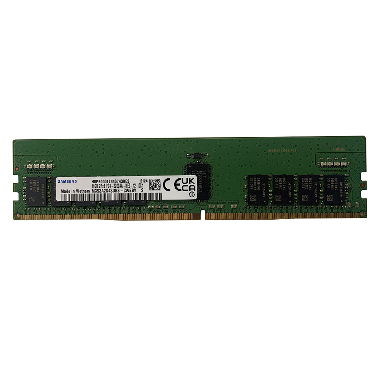 Samsung 16GB DDR4 16GB×8＝128GB サーバー用　ECC Samsung - 16GB - PC4-3200AA-R - 2Rx8 DDR4 ECC REG RDIMM