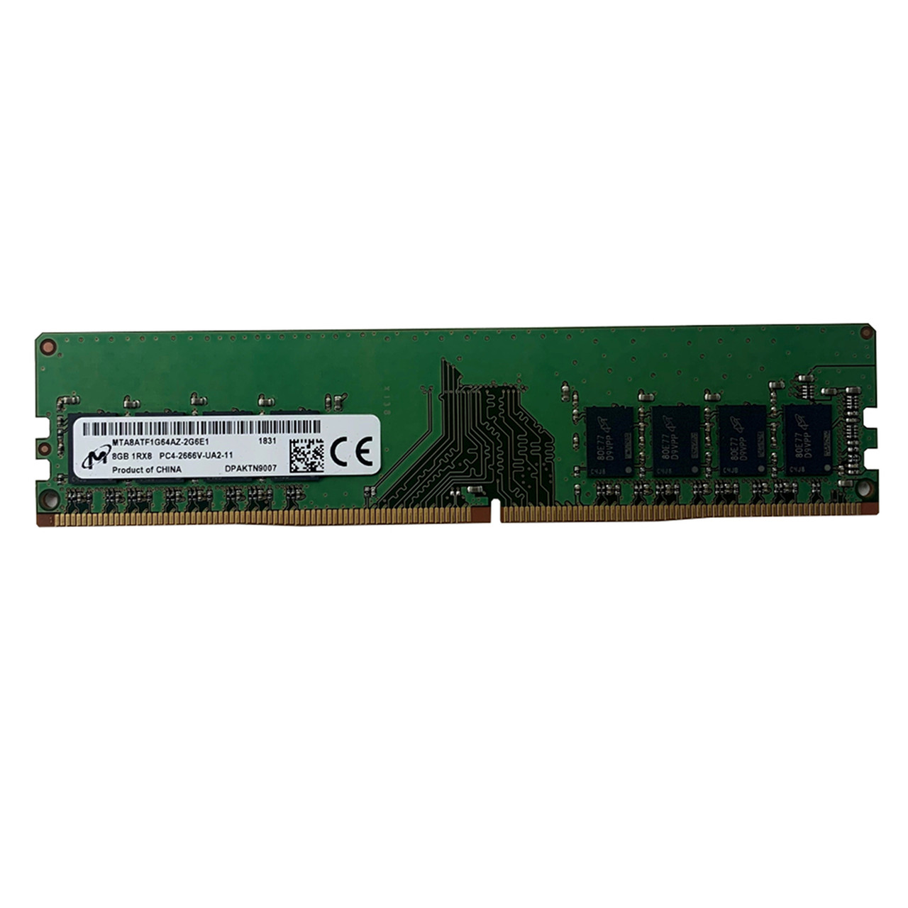 Micron - 8GB - PC4-2666V-U - 1Rx8 DDR4 - Non-ECC - UDIMM
