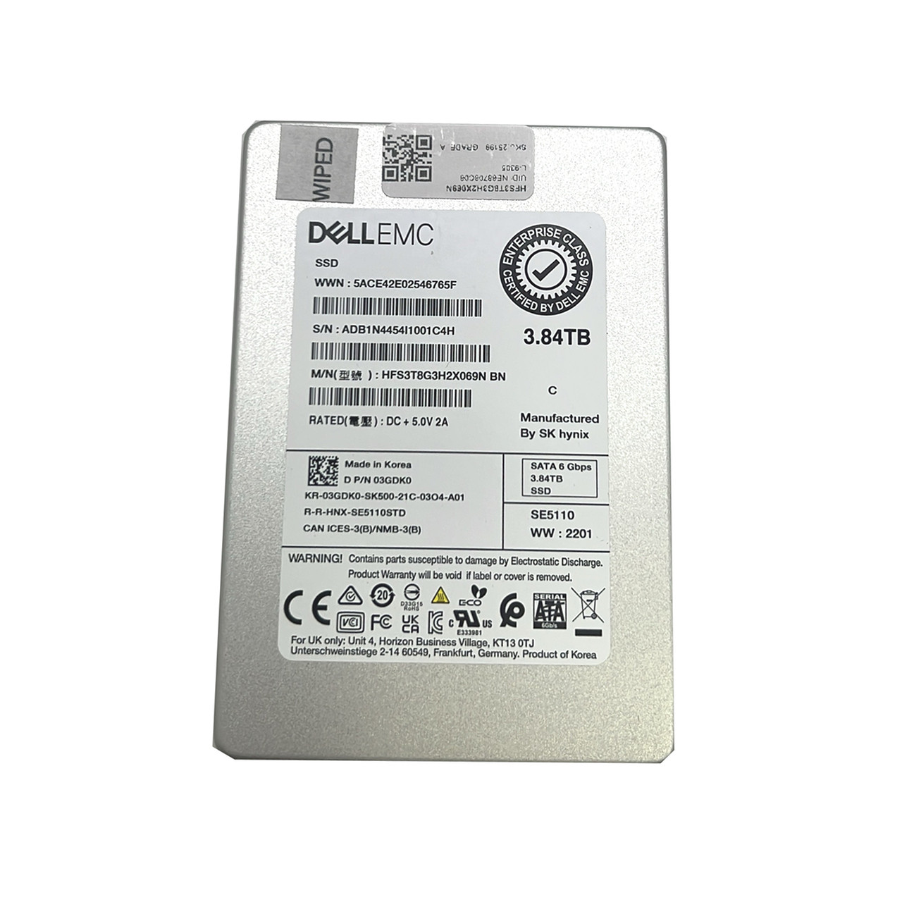 SK Hynix - 03GDK0 - SE5110 - 3.84TB - 2.5