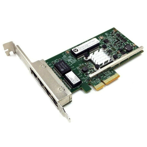 HPE - 331T - PCIe 2.0 x4 - 4x 1GBps RJ-45 - PCI Card - High Profile - (649871-001) Network Card