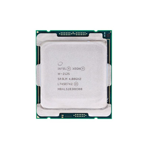 Intel Xeon W-2125 Processor - 4.00 GHz - 4 Cores - 8 Threads - LGA2066 - 2666 MHz - SR3LM - Used