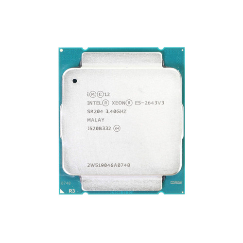 Intel Xeon E5-2643 v3 Processor - 3.40 GHz - 6 Cores - 12 Threads - LGA2011 - 2133 MHz - SR204 - Used