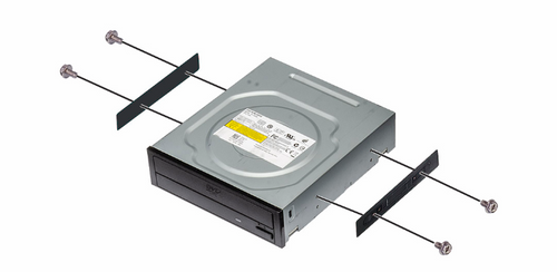 Dell T7920 Mounting Rails with Screws for 5.25" DVD
