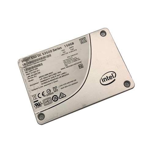 Intel - DC S3520 - 2.5" - SATA - 150GB - Used - SSD - 6GB/s - (SSDSC2BB150G7) - (SSDSC2BB150G7) - (SSDSC2BB150G7) - hero