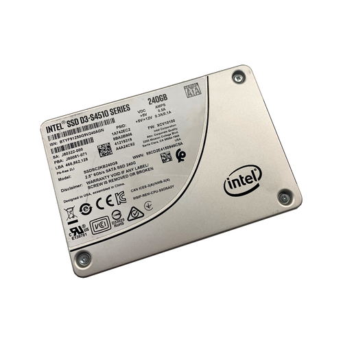 Intel - D3-S4510 - 2.5" - SATA - 240GB - Used - SSD - 6GB/s - (SSDSC2KB240G8) - - hero