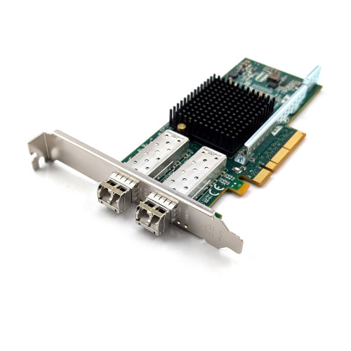 3/4 View Lenovo 01GY647 Silicom PE210G2SPI9A-XR 2-Port 10GbE HBA High Profile /w SFP's