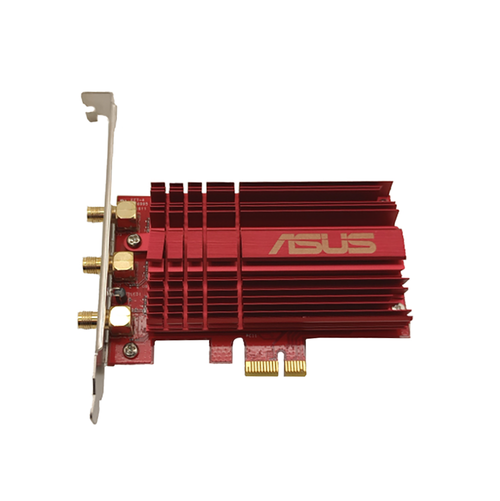 ASUS - ASUS PCE-AC68 Dual Band 3x3 802.11ac PCIe High Profile WIFI Network Adapter Card - Used