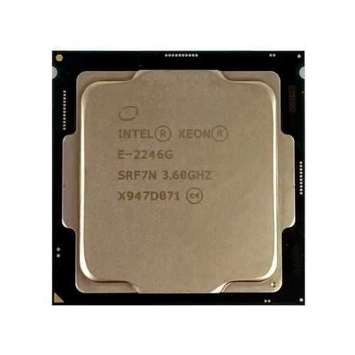 Intel Xeon E-2246G Processor - 3.60 GHz - 6 Cores - 12 Threads - LGA1151 - 2666 MHz - SRF7N - Used