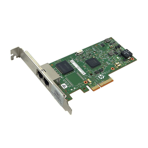 HPE - HPE 361T Dual Port RJ-45 1GB/s High Profile Network Card - Used (656241-002)