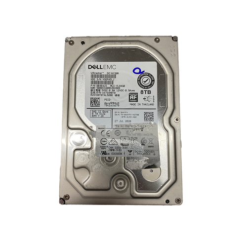 Dell - EMC Western Digital Ultrastar DC HC320 HUS728T8TAL5200 0B36416 8TB SAS 7.2K 12GB/s 3.5" HDD - Used (44YFV)