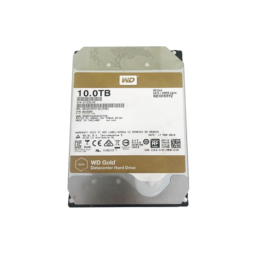 Western Digital - WD GOLD WD101KRYZ-01JPDB0 10TB SATA 7.2K 6GB/s 3.5" HDD - Used (2W10200)