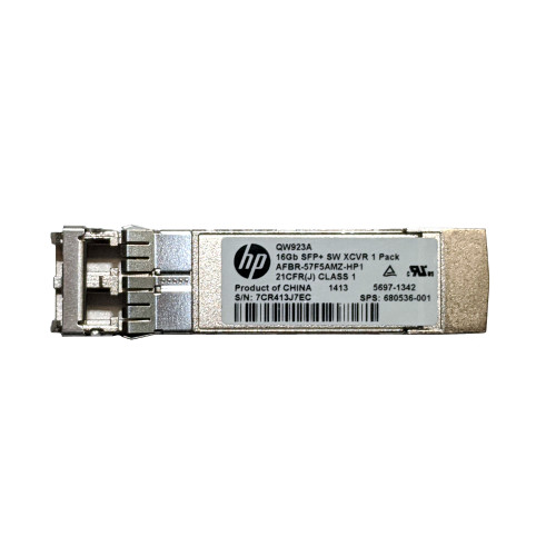 HP QW923A 16Gb SFP+ SW Transceiver 850nm AFBR-57F5AMZ-HP1 680536-001