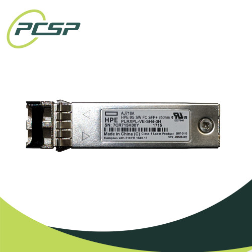 Lot of 10 HPE AJ718A 8G SW FC SFP+ Transceiver 850nm PLRXPL-VE-SH4-3H 468508-002