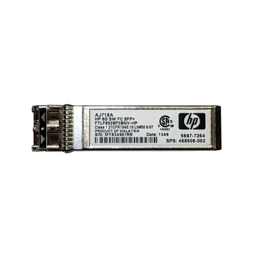 HP AJ718A 8G SW FC SFP+ Transceiver 850nm FTLF8528P3BNV-HP 468508-002