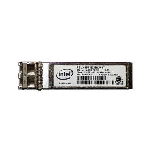 Intel 10G SR SFP+ Transceiver Module 850nm FTLX8571D3BCV-IT Dell P/N R8H2F Top