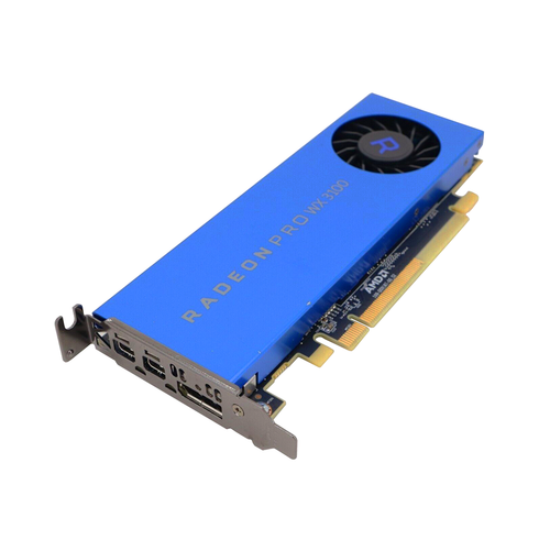 Dell - AMD Radeon Pro WX 3100 (4GB GDDR5) 2x Mini-DisplayPort, 1x DisplayPort Low Profile Graphics Card - Used (P74P5)