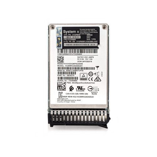 Top Label View Lenovo 01GR906 HUSMR3240ASS201 400GB 12Gb/s SAS 2.5" MLC Mixed Use SSD