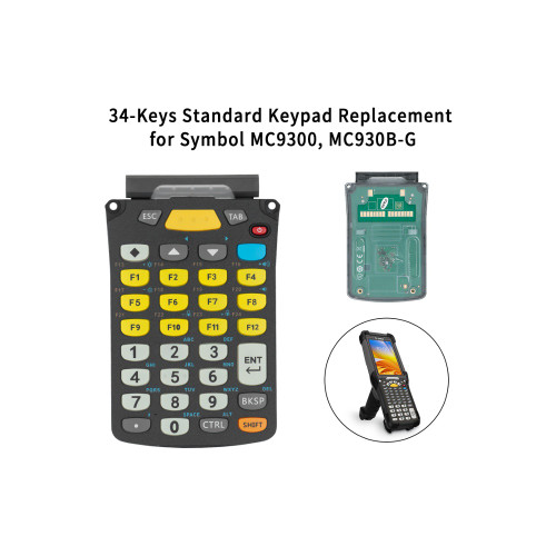 Genuine New - Symbol – 34-Key Keypad Replacement – MC9300 / MC930B-G – OEM (PZ9300A1-34)