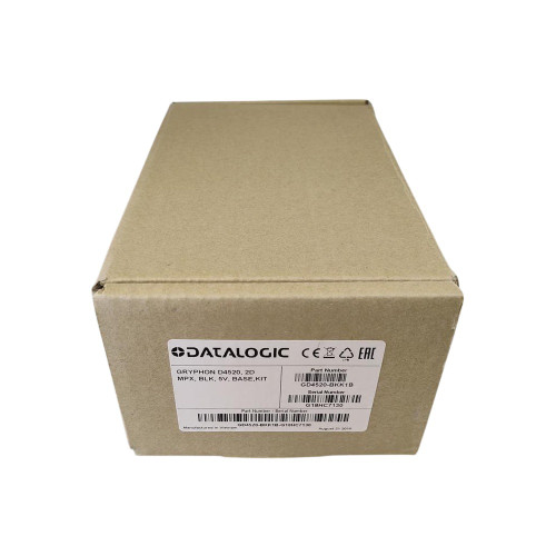 Genuine New - Datalogic – Gryphon I GD4520 Barcode Scanner – USB Kit w/ Base – OEM (GD4520-BKK1B)